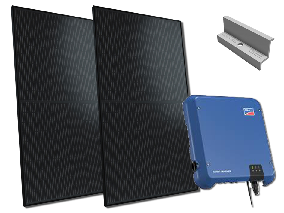 15x Solarwatt All Black 5400wp met SMA STP 5.0V omvormer